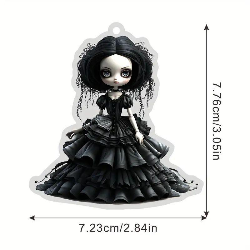 Charming Acrylic Gothic Figure Hanging Ornament For Vintage Halloween Accessories Car