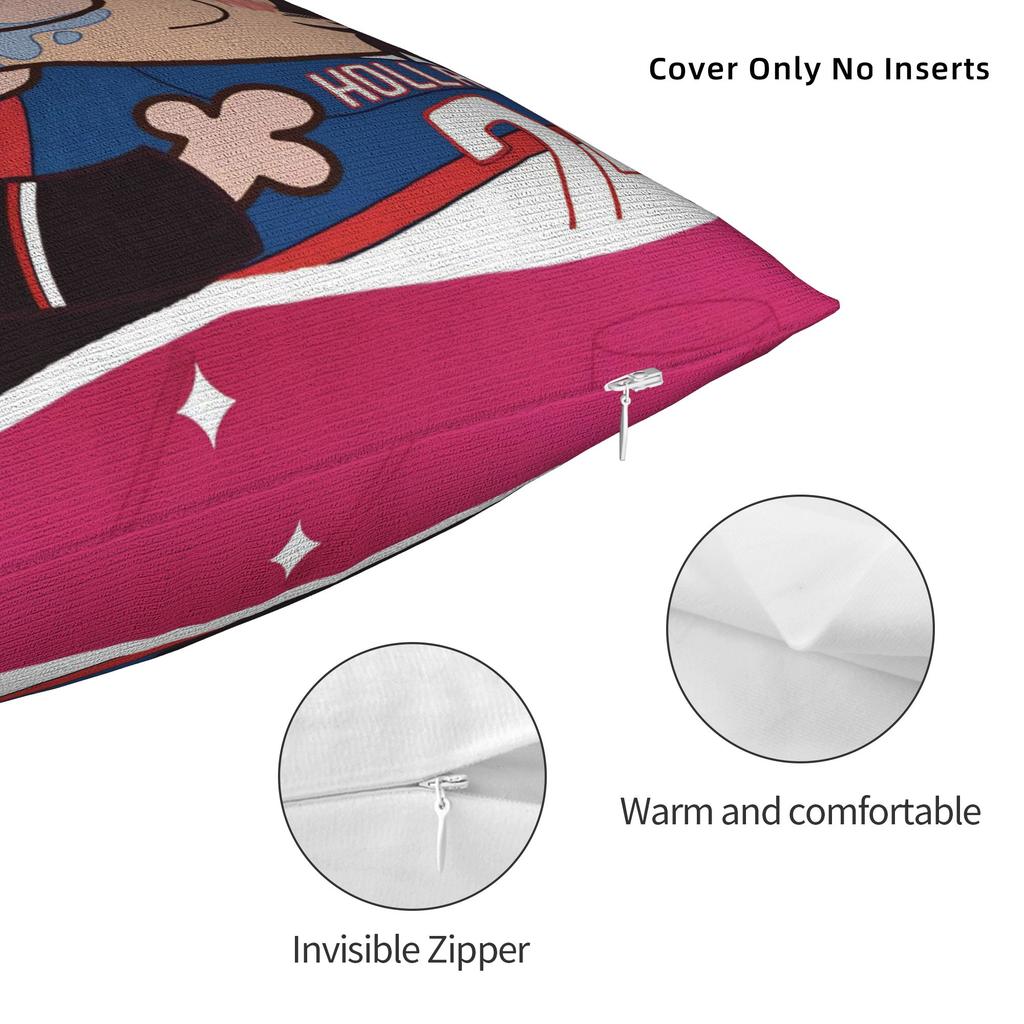 Kiss Heated Rivalry Pillowcase Polyester Cushion Cover Decorations Hollanov Throw Pillow Case Cover Bedroom Zippered 40*40cm