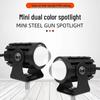 Heyword Mini Dual-Color Motorcycle LED Spotlight Headlight