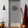 Halloween Foil Fringe Curtain Metallic White Ghost Tinsel Streamer Halloween Party Photo Booth Backdrops for Wall Door Indoor Outdoor Decoration