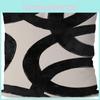 Abstract Geometric Linen Pillow Cover Modern Home Decor For Living Room Office