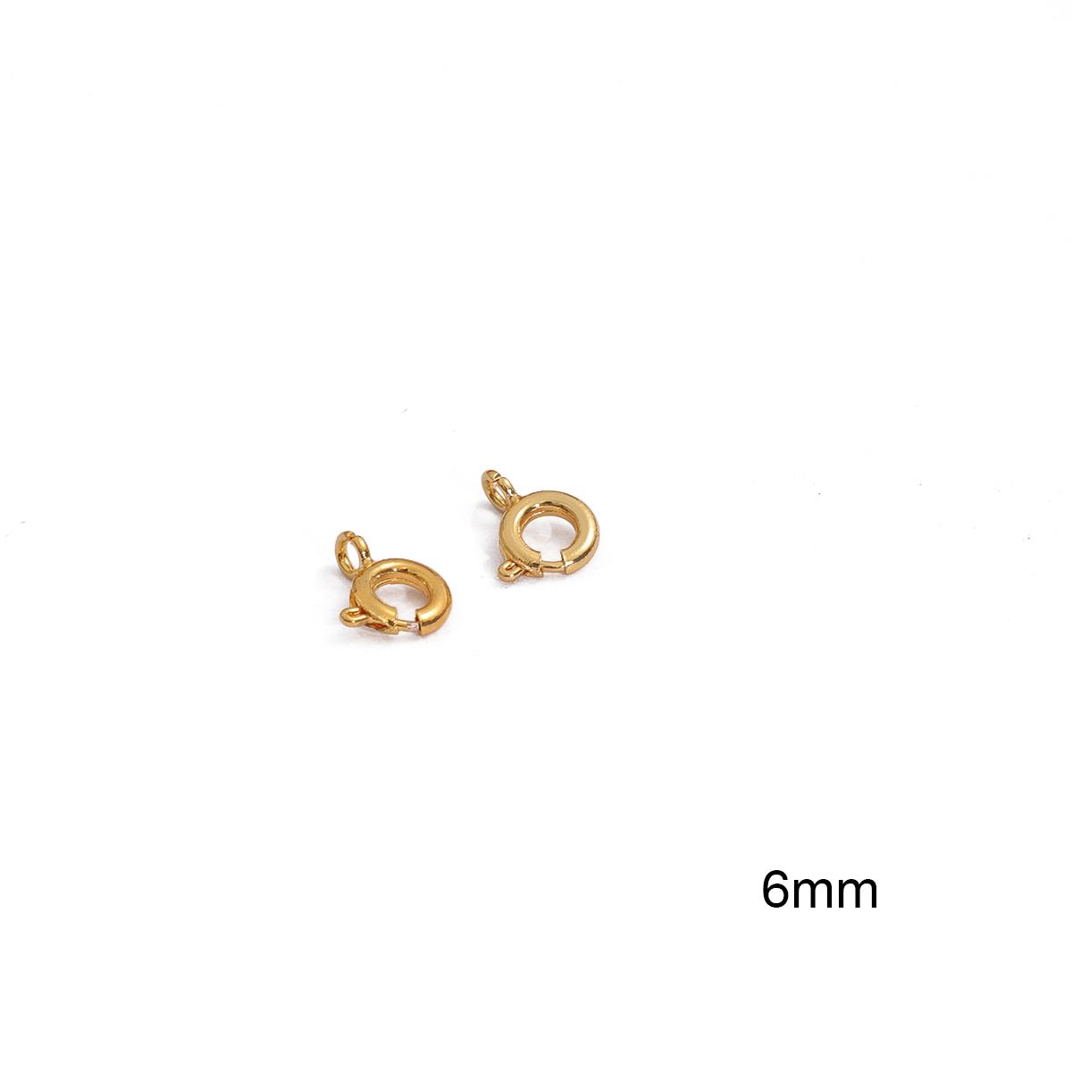 

Медная пружинная пряжка для изготовления ювелирных изделий своими руками, аксессуары для рукоделия 6x6mm