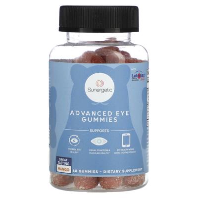 Sunergetic, Advanced Eye Gummies, Mango Flavor, 60 Gummies