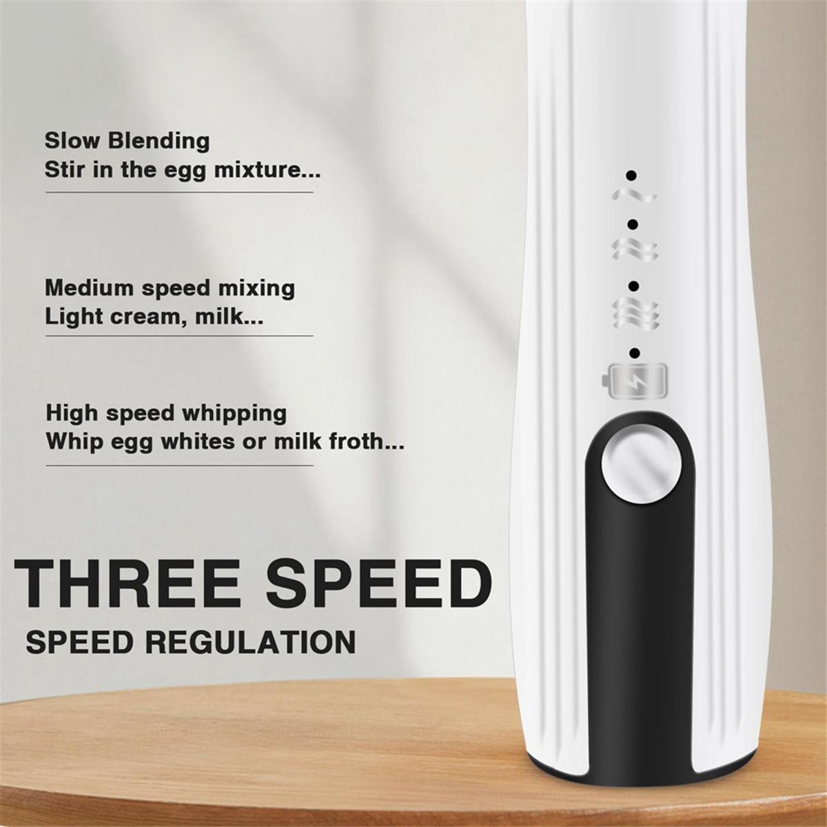 Перезаряжаемый ручной вспениватель молока с 3 скоростями — фото 6