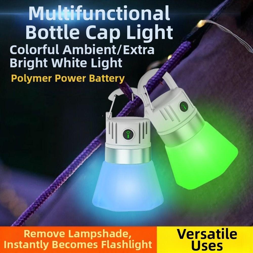 Multicolored Mini LED Flashlight Handheld Hanging Function RGB Ambient Light Creative High Brightness Portable Hook Lamp