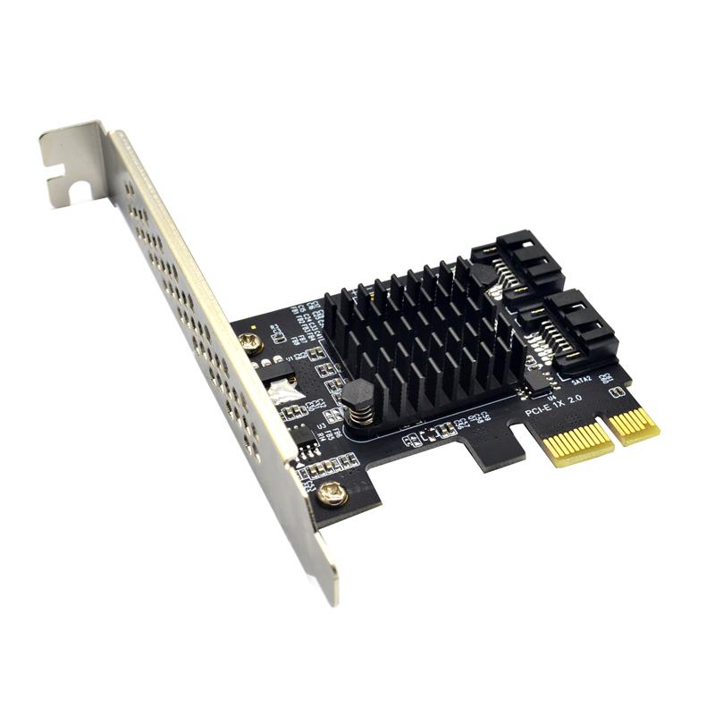 PCIe PCI Express to 6Gbps SATA 3.0 2-Port SATA III Expansion Card Board Adapter