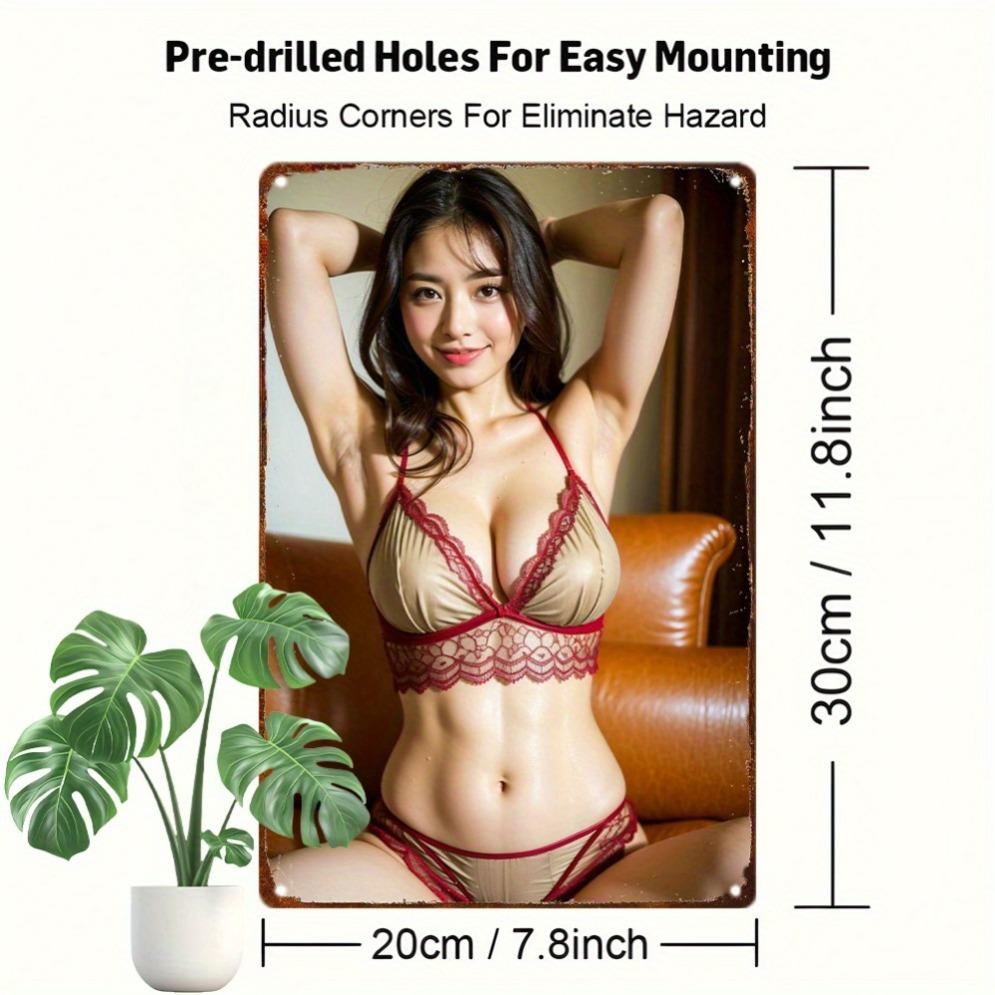 Anime Metal Sign Retro Wall Art Home Decor Gift for Man Cave Garage 20x30cm