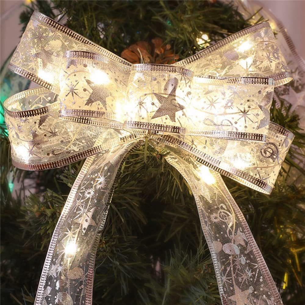 Christmas Ribbon Light Decoration, 3AAA Battery Powered (not Included)