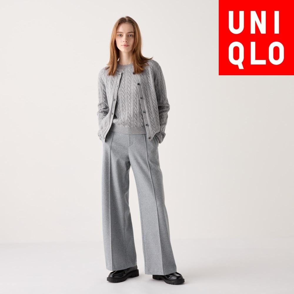 

Широкие брюки Uniqlo из матового джерси 04 GRAY/WOMEN S