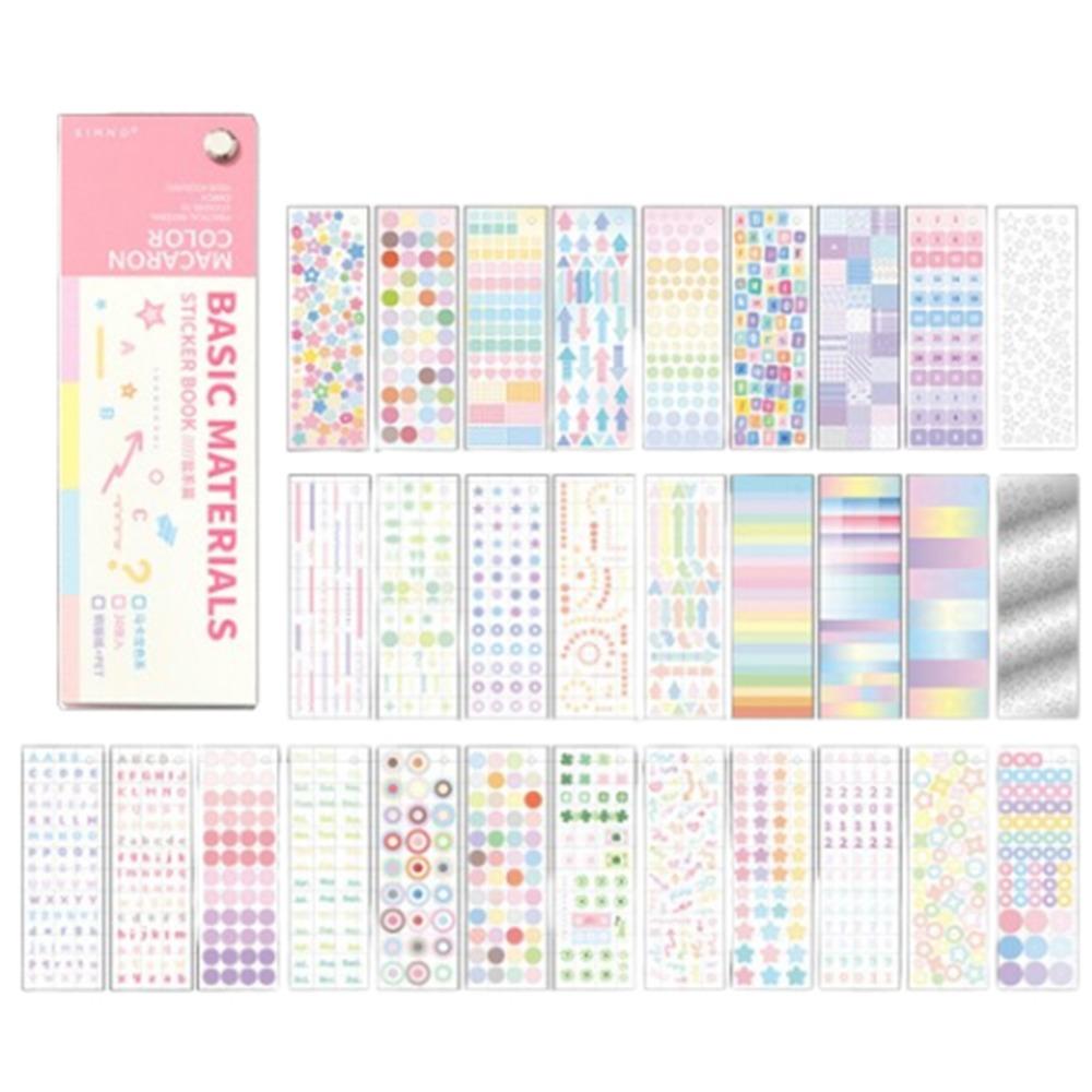 30Sheets Self Adhesive Scrapbook Stickers Creative DIY Decorative Sticker  Journaling