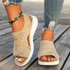 Open-toed, spot thick-soled autumn fish head casual sleeve fashion sandals low-heeled women's shoes origin large-size sports