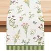 Botanical Wildflower Table Runner SingleSided Print Soft Linen Table Runner Dining Kitchen Table Decor Fresh Natural Serene Gift