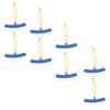 8 Peças Protetores Coloridos para Bordas de Roda de Pneu Carro Motocicleta Protetor de Roda Protetores de Aro Cobertura de Borda de Aro de Pneu Azul