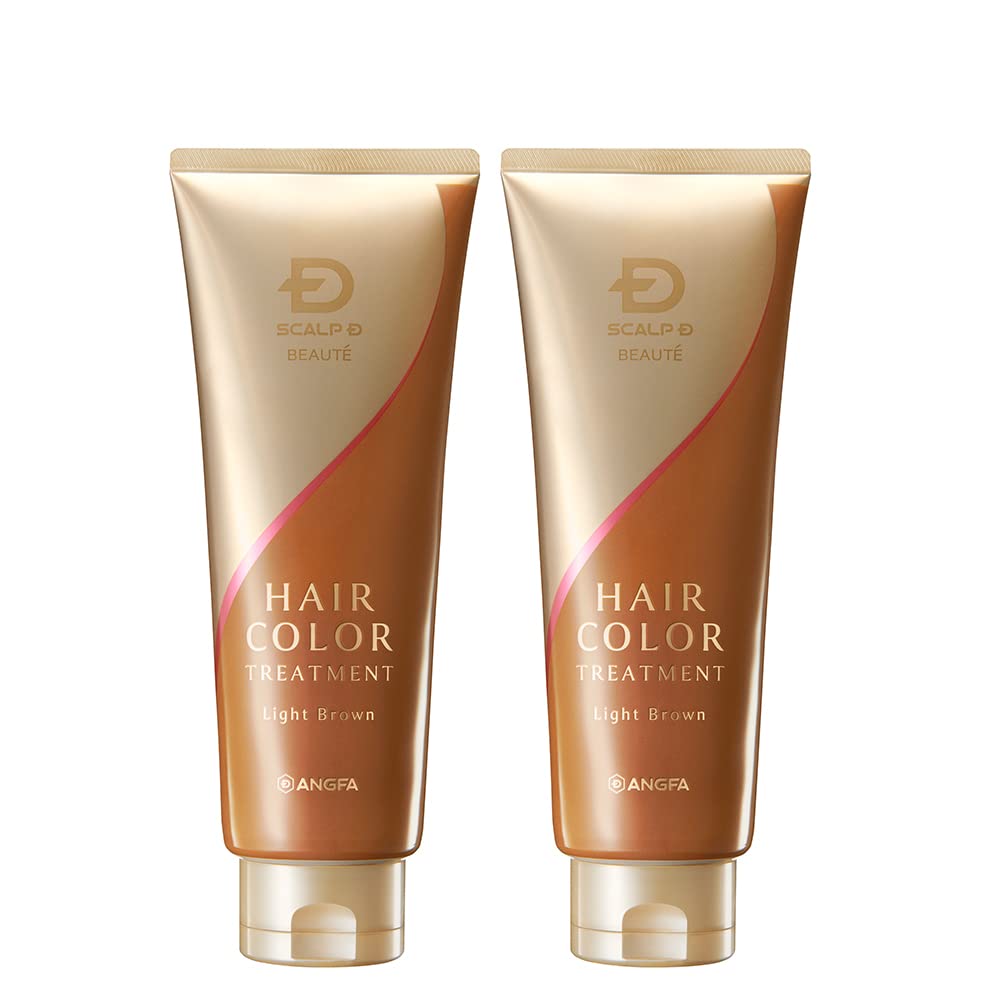 

Scalp D Beaute Hair Color Light Gray at Hair Treatment, Brown, 2-Pack [For Hair] [Deep Dye] [For Women] [Salon-Look Finish] [Easy Home] [Volume]