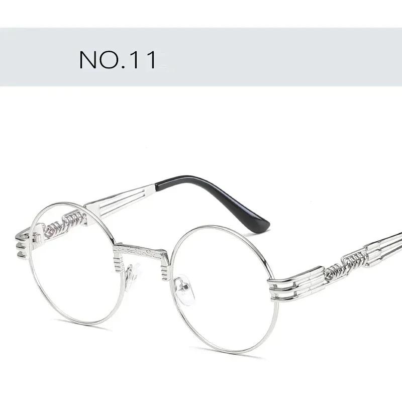 

Солнцезащитные очки UV400 высшего качества, круглые, для мужчин и женщин, с металлической оправой и зеркальными линзами As Picture