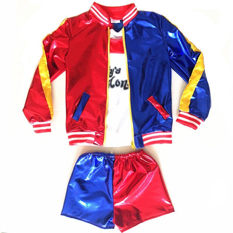 

Потрясающий костюм на Хэллоуин для девочки с дизайном Харли Квинн из «Отряда самоубийц» для детей S