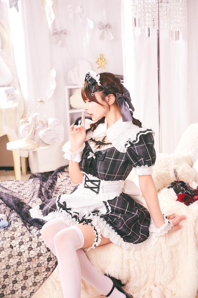 [Clearstone] Lumi Papier Cosplay Halloween Rosetta Maid Women's Black