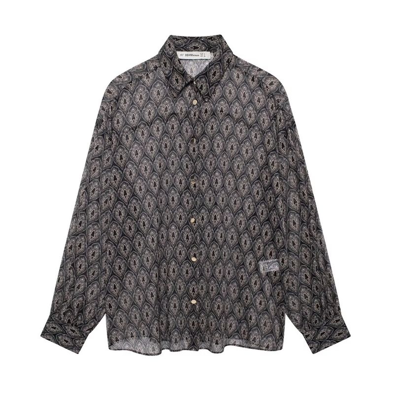 

Kaslead Новое поступление Женская мода Стильный Простой и Универсальный Элегантный Рубашка с принтом 9400254 Picture Color L