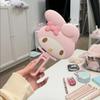 Sanrio My Melody Handheld Makeup Mirror Cute Desktop Foldable Cosmetics Mirror Toys Girls Gift