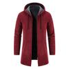 Sweatwear Men's Hoodies Long Sleeve Sweatshirts for Men Zipper Hooded Mens Oversize Winter Top Jacket Coat Black Sweater