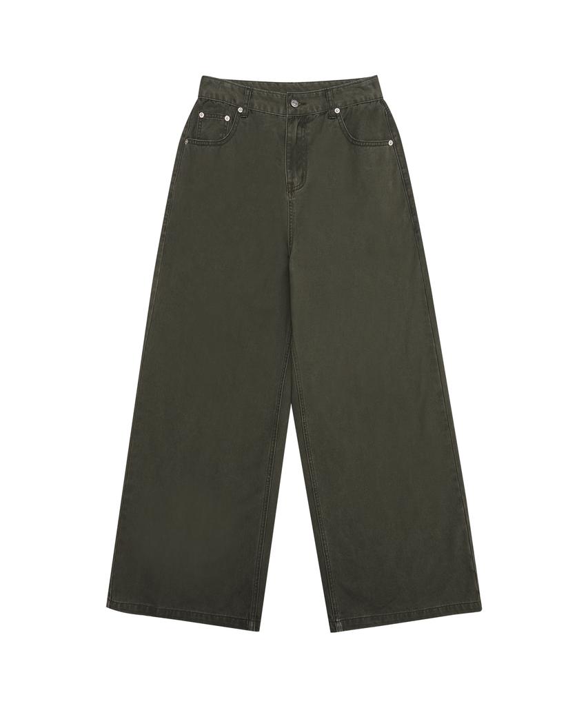 AMES-WORLDWIDE Overfit Cotton Pants Khaki