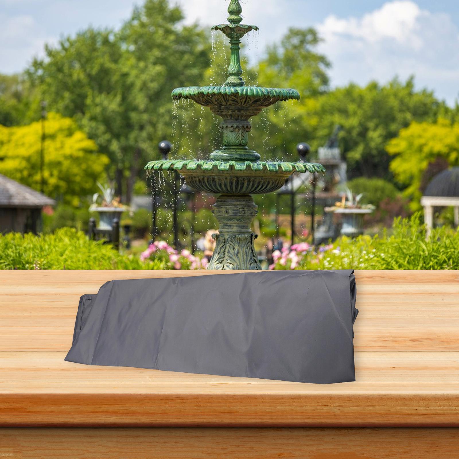 

Garden Maintenance Outdoor Fountain Cover Dustproof Fountain Protection Dustproof Cover Convenient Access Fits D36 X H42 Inches Gray