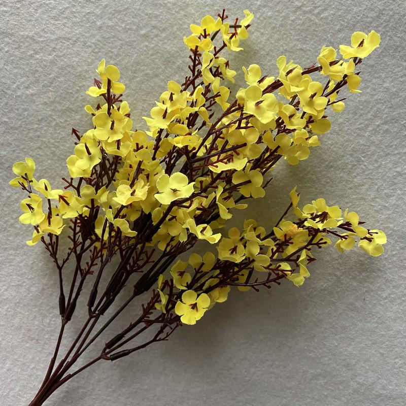 Realistic Babys Breath Silk Flower Stems For Vase Display Centerpiece