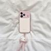 Apple 17 Pro Max Full Coverage Phone Case with Lanyard and Ink Splash Kitty Design for iPhone 16/15