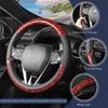 Breathable Leather Steering Wheel Cover For Lada Priora Sedan Sport Kalina Granta Vesta Niva Largus Vaz Samara 2110