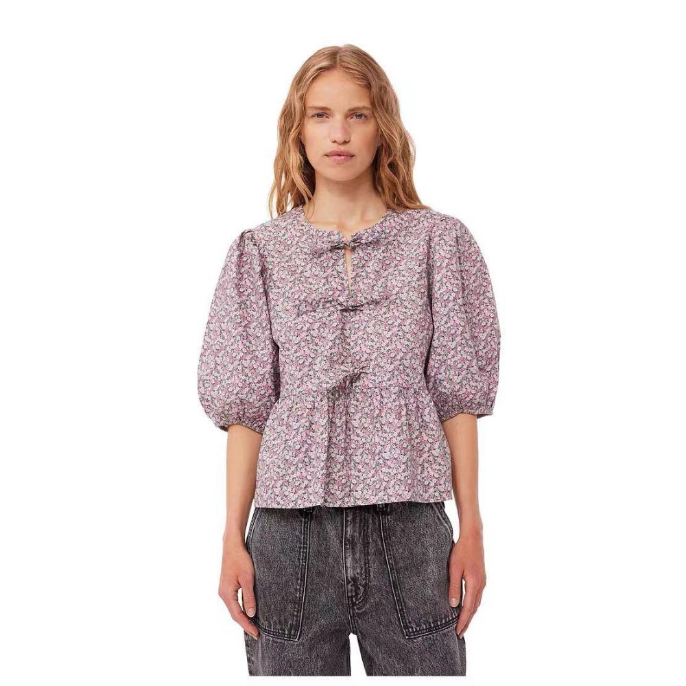 HNXC Dámská móda Ležérní Letní Jarní Halenky a Košile s 1/2 rukávem a kulatým výstřihem