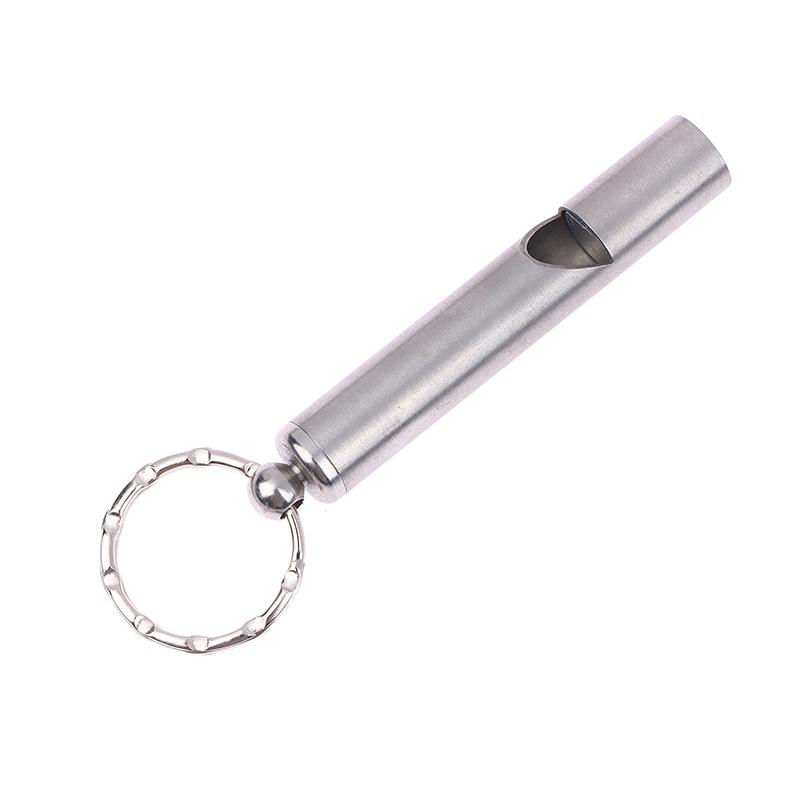 High Quality 304 Stainless Steel Emergency Whistle Safety Whistle Keychain For Team Sports Outdoor Hiking Camping Survival