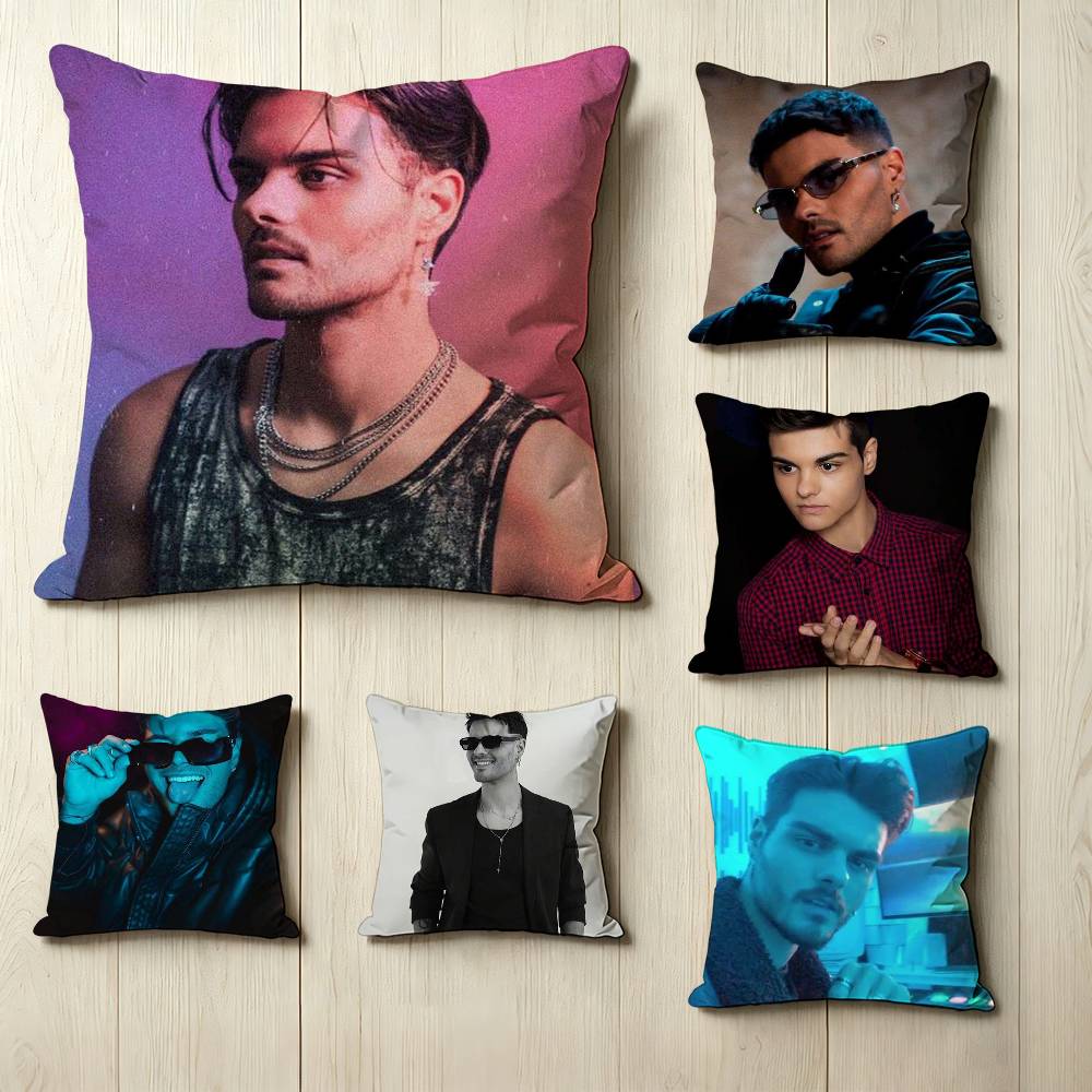 Spanish Entertainer AAbraham MMateo Square DoubleSided Printed Pillow Case Bedroom Bedside Pillow Sofa Cushion Cover