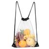 Clear Waterproof PVC Large Capacity Drawstring Bag Adjustable Stadium Travel Beach Storage Backpack Outdoor Supplies