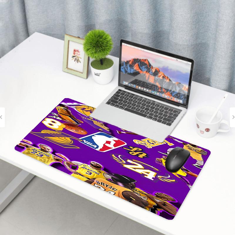 NBA Print Mouse Pad, Anti‑Slip Desktop Keyboard Mat, for PC Laptop Gaming Working Daily Use, Cool Festival Surprise Gift
