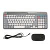 Wireless Keyboard Mouse Set Rechargeable Retro   2.4G Wireless   Keyboard Mouse Set