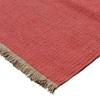 Living Room Rug In Jute Cotton with Terracotta Fringes 120x170