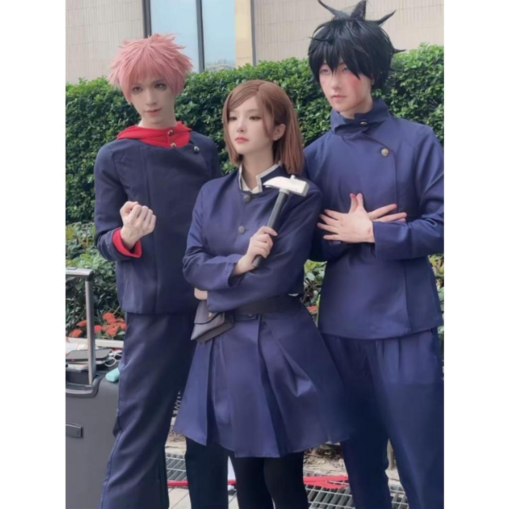 Anime Tokyo Itadori Yuji Cosplay Costume Jujutsu Kaisen Outfit Full Set for Halloween Party