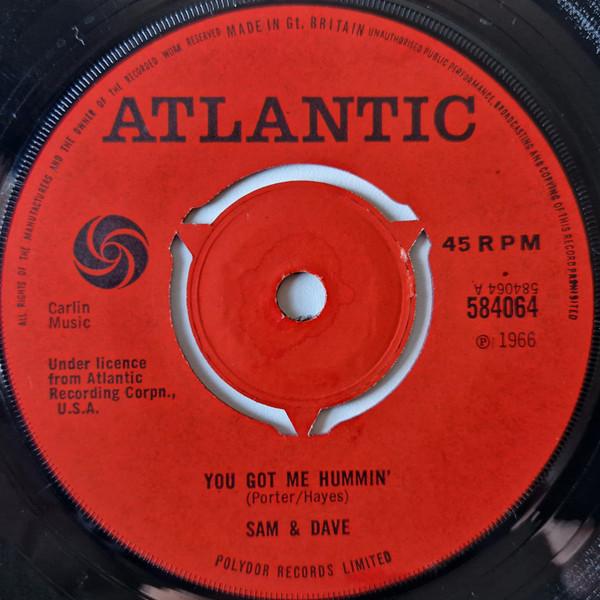 

7inch Record SAM & DAVE - You Got Me Hummin 584064 Atlantic 1967 UK Soul/Funk Used