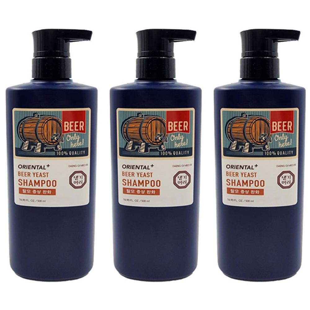 Daenggi Meori Herbal Plus Brewer's Yeast Shampoo 3 Pcs 500ml