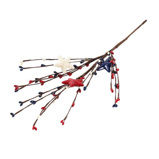 Künstlicher Tulpenblütenstiel Herzförmige Beerenpicks für Valentinstag Jahrestag Blumensträuße Hochzeit Heimdeko