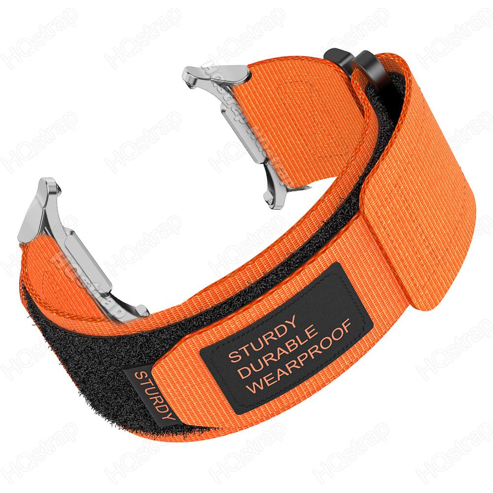 

Новый спортивный нейлоновый ремешок-петля для Samsung Galaxy Watch 7 Ultra, 47 мм, браслет для Samsung Watch 7 Ultra, ремешки для часов, аксессуары Watch 7 Ultra 47mm серебряный/оранжевый