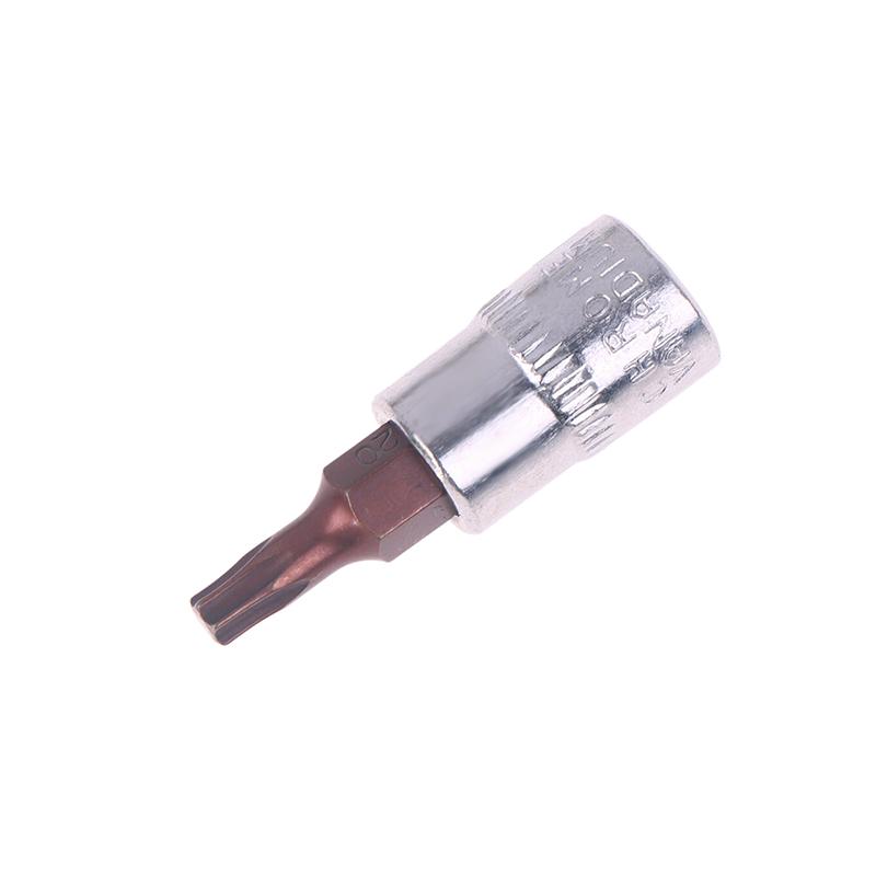 5 Pcs Torx Screwdriver Bits 1/4 Inch Drive Socket Head Tools T15 T20 T25 T30 T40 Socket Wrench Adapter Hand Tools