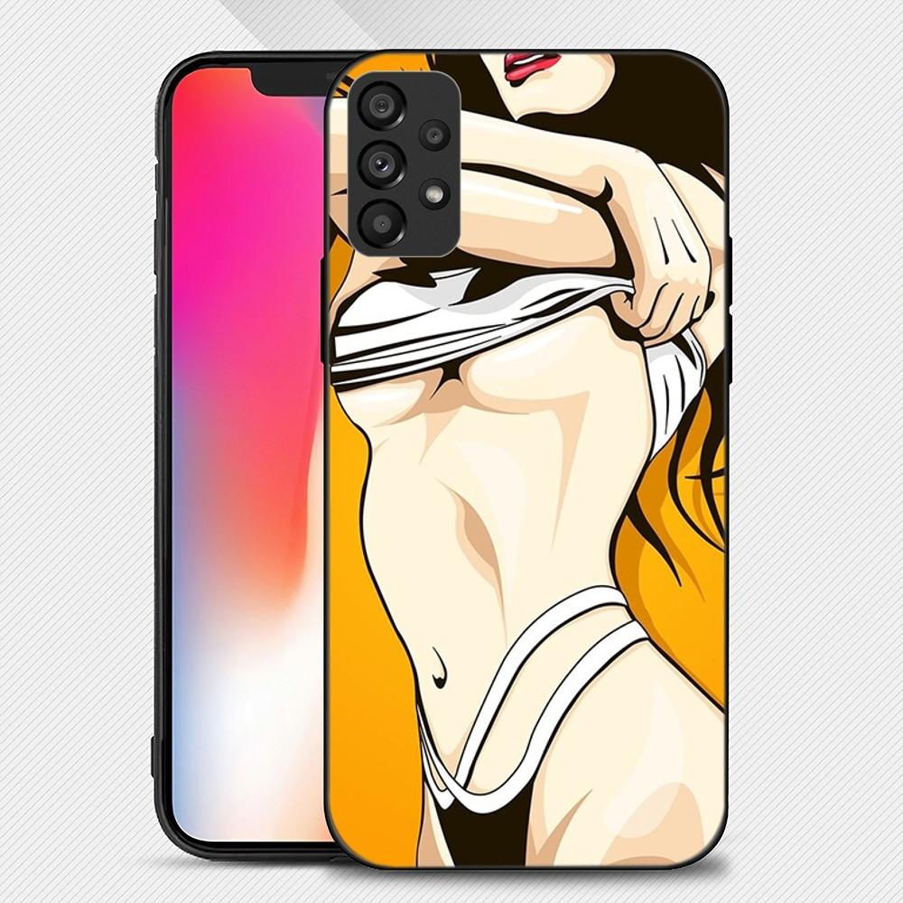 Luxus Sexy Hot Gir Handyhülle für Samsung Galaxy S22 S23 Ultra S21 S20 FE Plus Note 20 Soft Cover