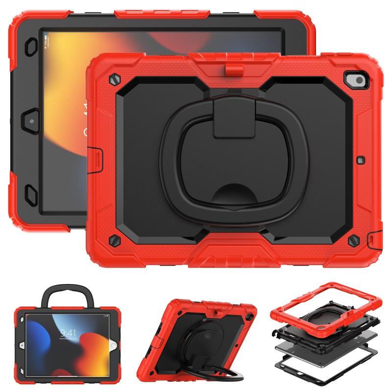 Rotating Stand Case With Wrist Strap IPad Air 11 Inch A16 Shockproof Hard Shell Cover In PC Material