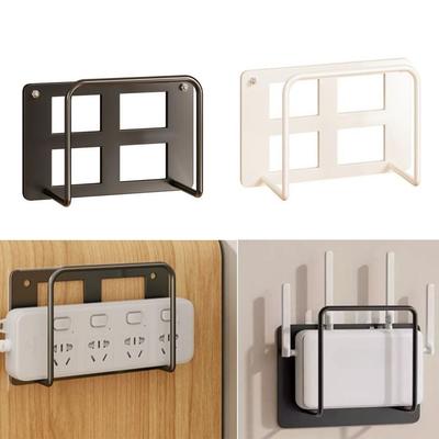 Wall Mount Holder Router Shelf No-Drill Cable Management Box Router Storage Rack  Apartment