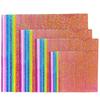 A4 Pearlescent Glitter Origami Paper - Laser-Cut, Glossy, Single-Sided Squares for DIY Projects