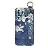 Soft case Silicone Phone Case For Tecno Camon17P Dirt-resistant Flower Durable Wrist Strap Wristband Lanyard Ring