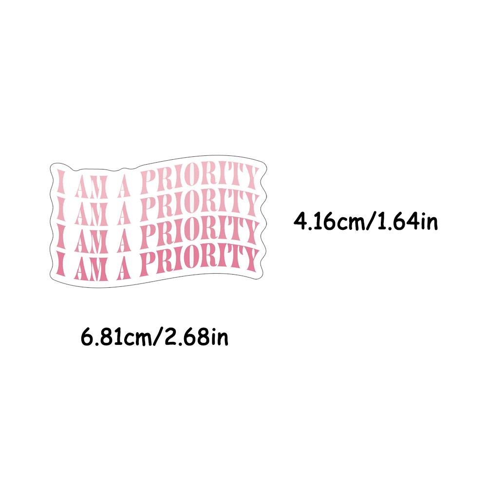 52PCS Cartoon Vision Board Art Sticker You Change the World by Being Yourself Personalized Art Creativity DIY Laptop Case Phone