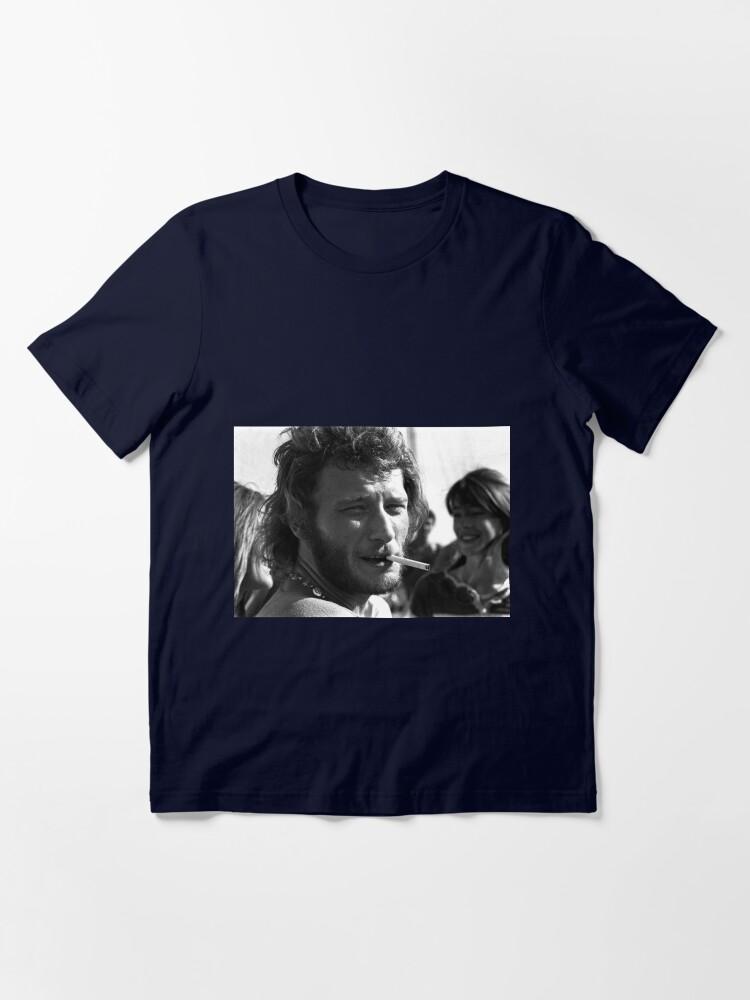 Françoise Hardy Johnny Hallyday (Françoise Hardy in the Background) Essential T-Shirt