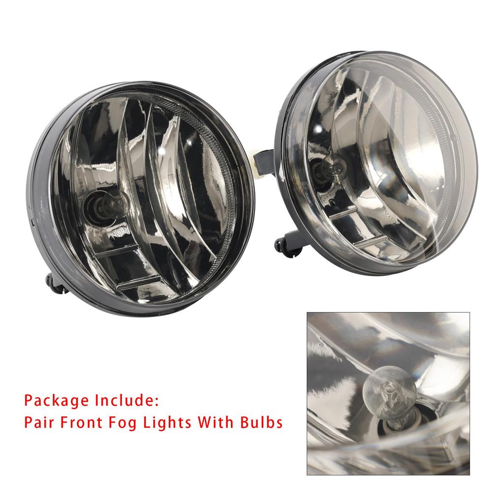 Pair Front Fog Lights Lamps With Bulbs For GMC Sierra 1500 2007-2013
